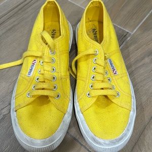 Superga Bright Yellow Sneakers